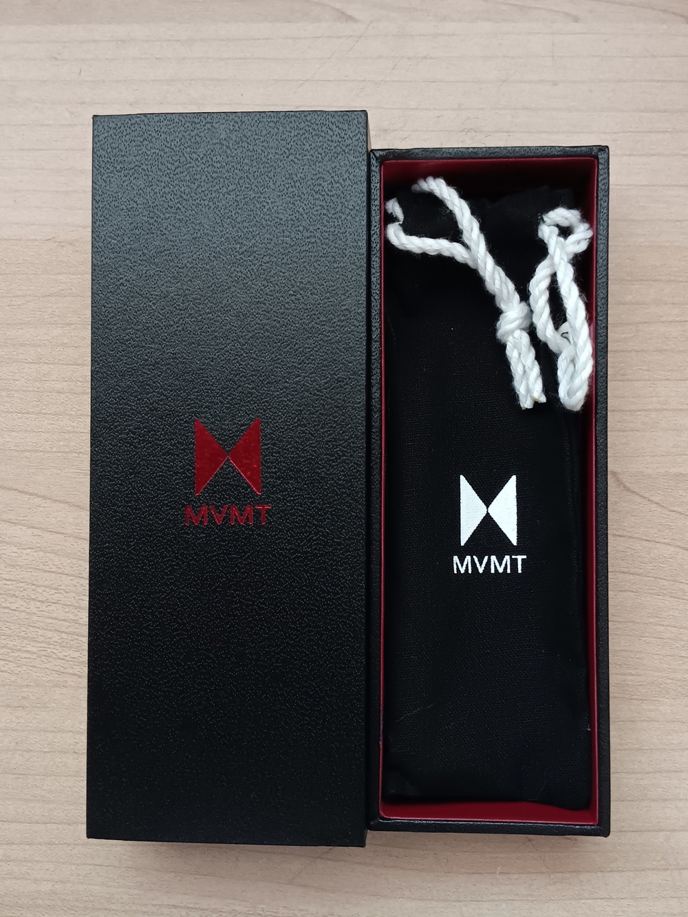 MVMT Empty Black Box and Pouch To Store Watch